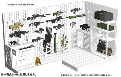 LittleArmory [LD031] Weapon Storeroom B 1/12 Plastic Modelㅤ – Tomytec – ActionFigureBrasil — iluminação de estúdio