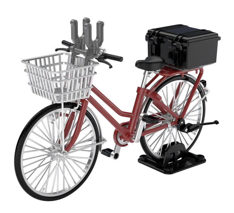 LittleArmory [LM005] School Bike (For Designated Defense School) Maroonㅤ – Tomytec – ActionFigureBrasil
