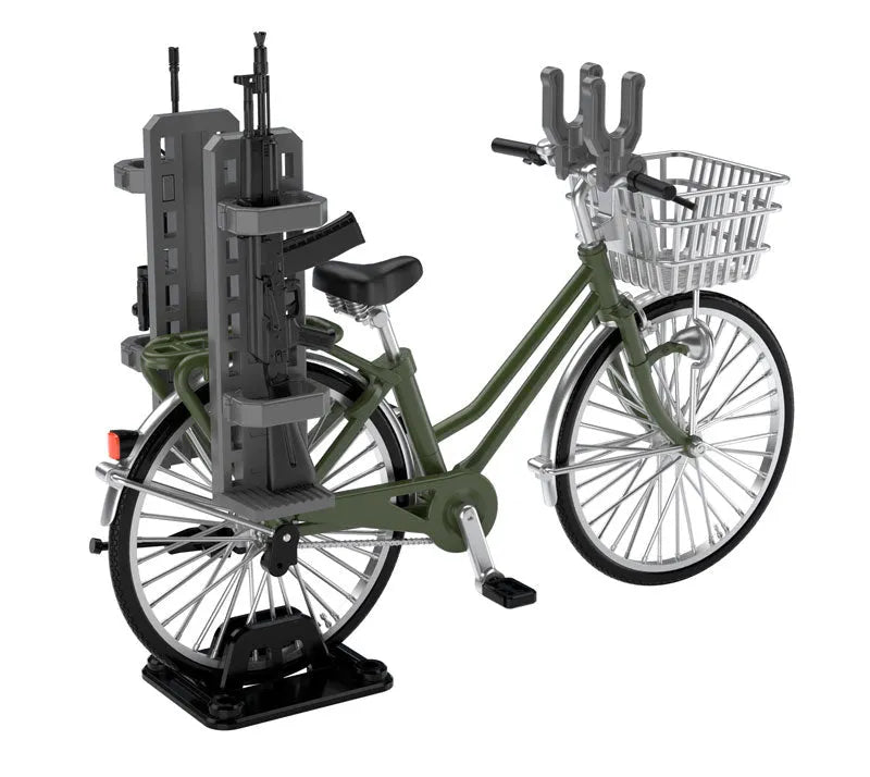LittleArmory [LM007] School Bike (For Designated Defense School) Olive Drabㅤ – Tomytec – ActionFigureBrasil