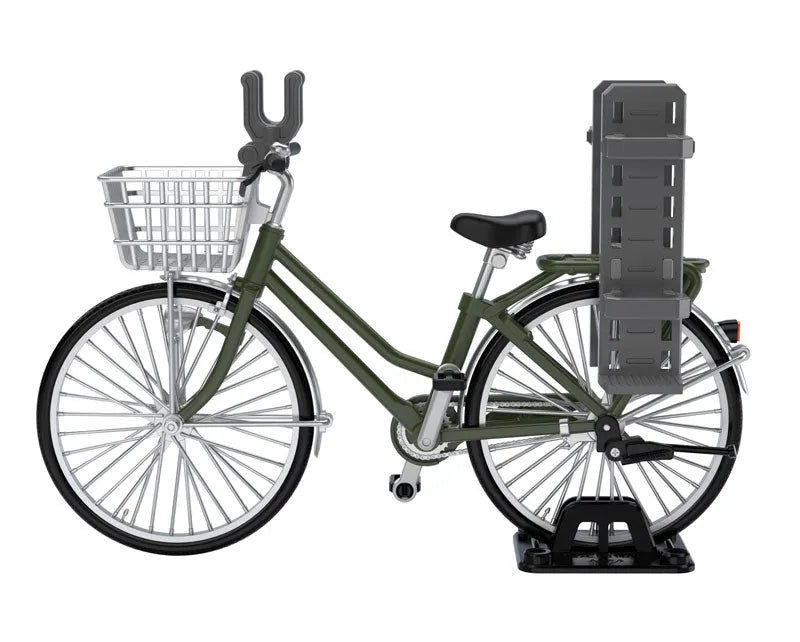 LittleArmory [LM007] School Bike (For Designated Defense School) Olive Drabㅤ – Tomytec – ActionFigureBrasil
