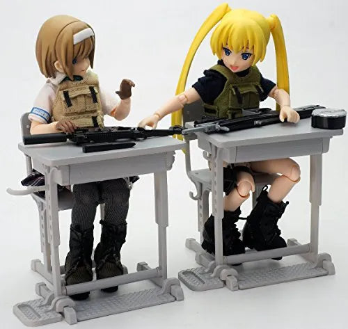 LittleArmoryShitei Bouei School Desk Grease Gun Setㅤ – TomyTec – ActionFigure Brasil