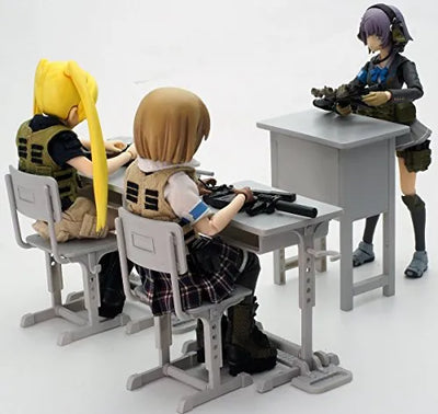 LittleArmoryShitei Bouei School Desk Grease Gun Setㅤ – TomyTec – ActionFigure Brasil — detalhe do produto