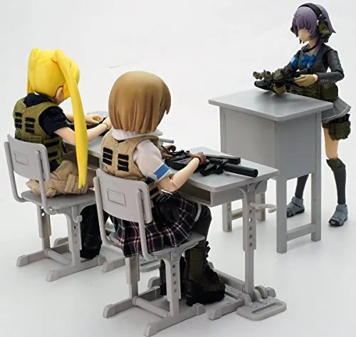 LittleArmoryShitei Bouei School Desk Grease Gun Setㅤ – TomyTec – ActionFigure Brasil
