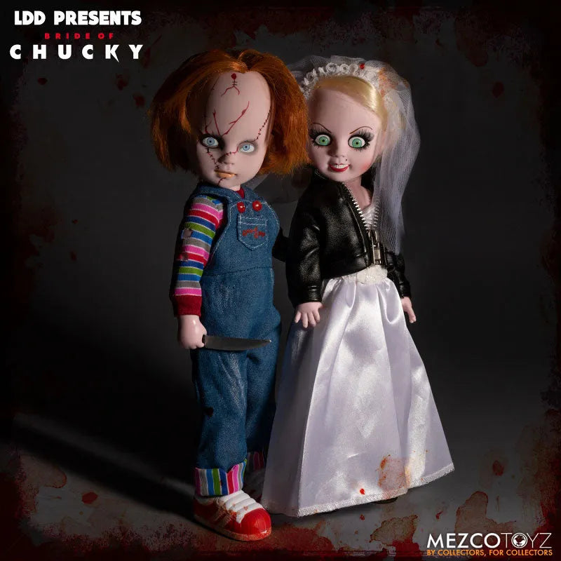 Living Dead Dolls / Child's Play Bride of Chucky: Chucky & Tiffany 2 Figures Setㅤ – Mezco – ActionFigure Brasil