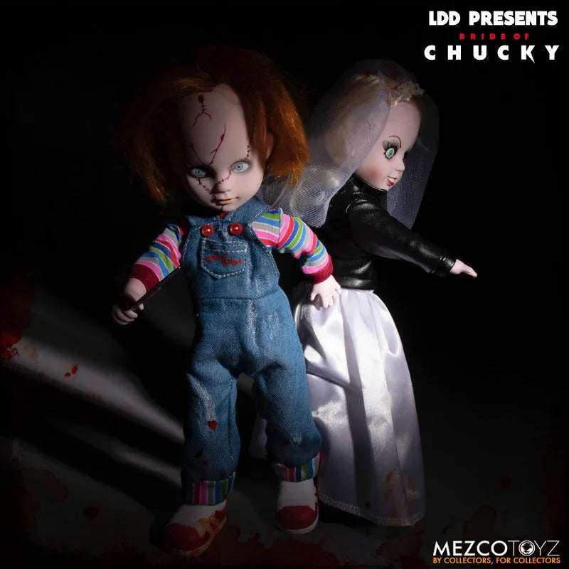 Living Dead Dolls / Child's Play Bride of Chucky: Chucky & Tiffany 2 Figures Setㅤ – Mezco – ActionFigure Brasil