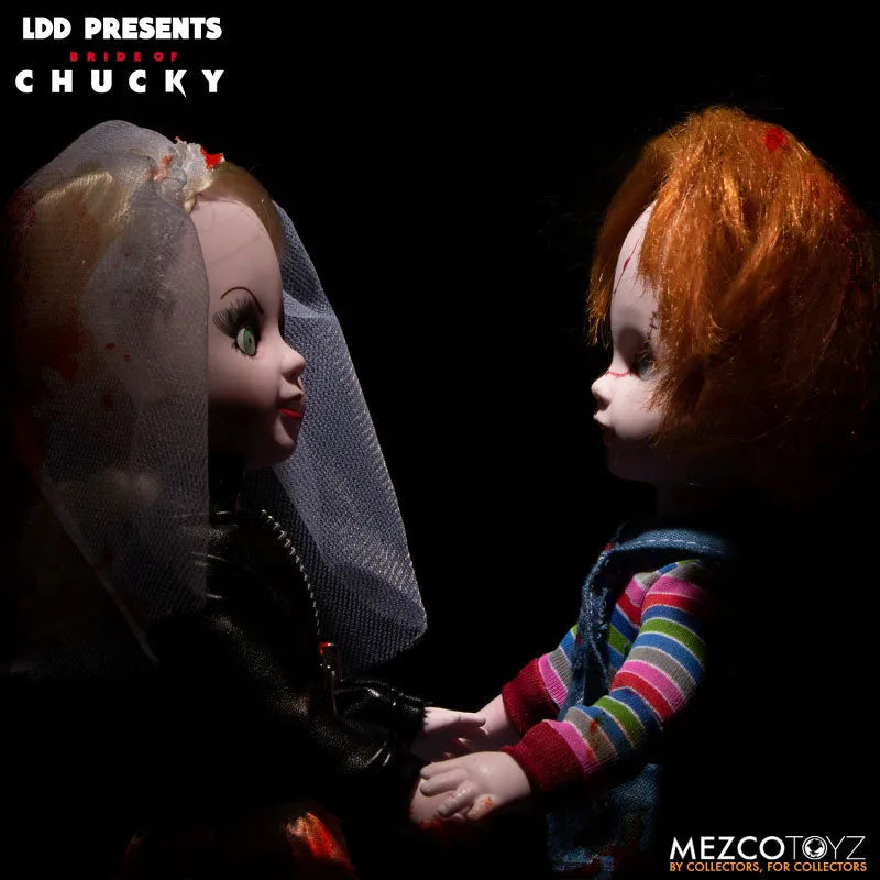 Living Dead Dolls / Child's Play Bride of Chucky: Chucky & Tiffany 2 Figures Setㅤ – Mezco – ActionFigure Brasil