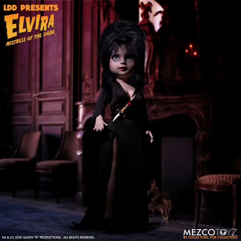 Living Dead Dolls / Elvira Mistress of the Dark: Elvairaㅤ – Mezco – ActionFigureBrasil