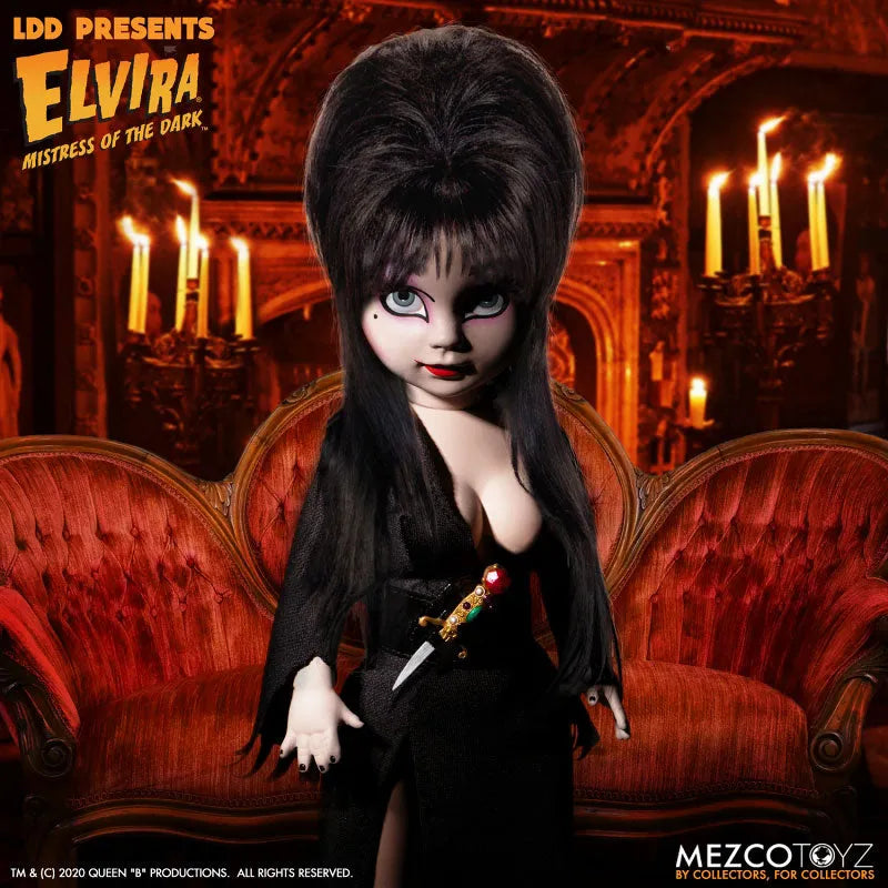 Living Dead Dolls / Elvira Mistress of the Dark: Elvairaㅤ – Mezco – ActionFigureBrasil