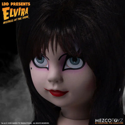 Living Dead Dolls - Elvira Mistress of the Dark - Elvira (Mezco)ㅤ – Mezco – ActionFigureBrasil — embalagem