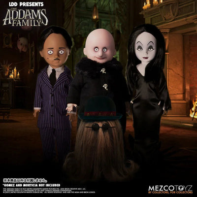 Living Dead Dolls / The Addams Family: Fester & Cousin Itt 2PKㅤ – Mezco – ActionFigureBrasil — ambientada