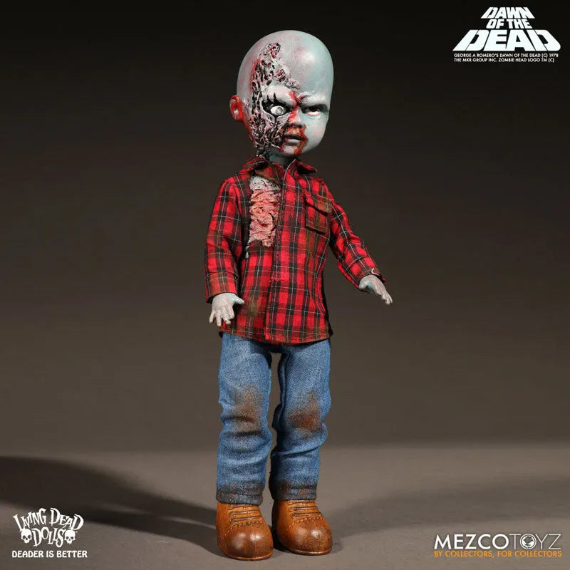Living Dead Dolls - Zombie Dawn of the Dead: Flyboy & Checkered Shirt Zombie 2Type Setㅤ – Mezco – ActionFigure Brasil
