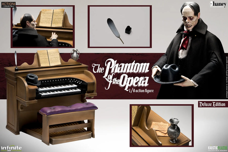 Lon Chaney as Phantom of the Opera Deluxe - LIMITED EDITION: 1200 (Deluxe Edition) – Infinite Statue – ActionFigure Brasil