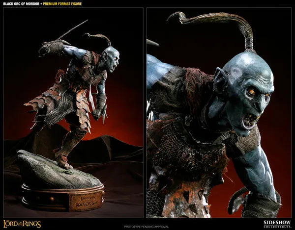 Lord of The Rings - 1/4 Scale Premium Figure: Black Orc of Mordorㅤ – Sideshow Collectibles – ActionFigure Brasil