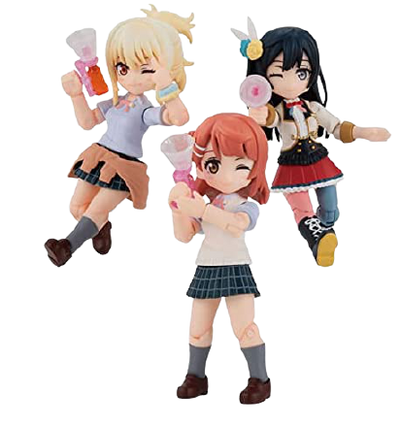 Love Live! Nijigasaki Gakuen School Idol Doukou Kai - Yuuki Setsuna - Miyashita Ai - Uehara Ayumu - Aqua Shooters! feat. Nijigasaki Gakuen School Idol Doukou Kai 01 (Bandai)ㅤ – Bandai – ActionFigureBrasil — com base expositora