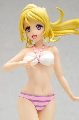 Love Live! School Idol Project - Ayase Eri - Beach Queens - 1/10 - Swimsuit ver. (Wave)ㅤ – Wave – ActionFigure Brasil — com base expositora