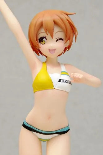 Love Live! School Idol Project - Hoshizora Rin - Beach Queens - 1/10 - Swimsuit ver. (Wave)ㅤ – Wave – ActionFigure Brasil — com base expositora