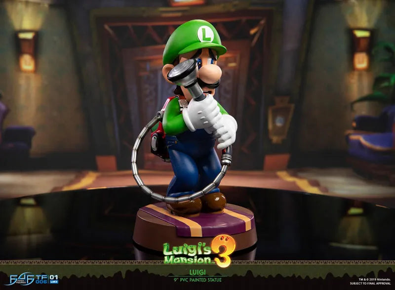 Luigi's Mansion 3/ Luigi 9 Inch PVC Statueㅤ – First 4 Figures – ActionFigureBrasil