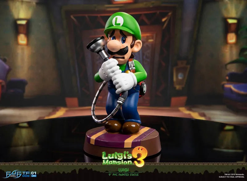 Luigi's Mansion 3/ Luigi 9 Inch PVC Statueㅤ – First 4 Figures – ActionFigureBrasil