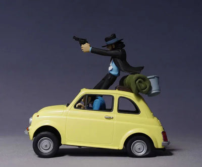 "Lupin the 3rd" Treasure On Desk Figure act. 1 -Tsuiseki- Lupin the 3rd & Jigenㅤ – Gantaku – ActionFigure Brasil — ângulo diferente