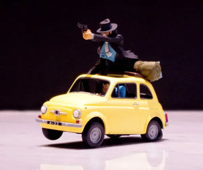 "Lupin the 3rd" Treasure On Desk Figure act. 1 -Tsuiseki- Lupin the 3rd & Jigenㅤ – Gantaku – ActionFigure Brasil — ambientada