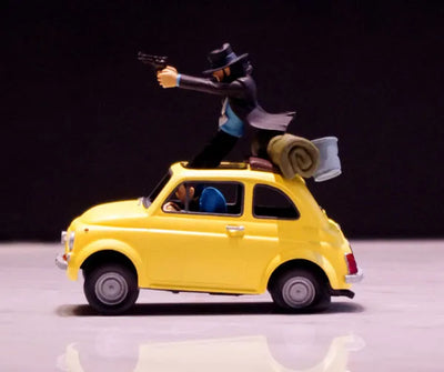 "Lupin the 3rd" Treasure On Desk Figure act. 1 -Tsuiseki- Lupin the 3rd & Jigenㅤ – Gantaku – ActionFigure Brasil — com base expositora