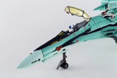 Macross Frontier - Macross Frontier The Movie ~Sayonara no Tsubasa~ - RVF-25 Messiah Valkyrie (Luca Angelloni Custom) - DX Chogokin - 1/60 - Renewal Ver. (Bandai)ㅤ – Bandai – ActionFigureBrasil — com base expositora