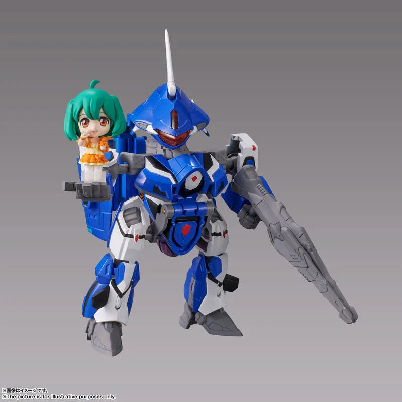 Macross Frontier - Ranka Lee - VF-25G Messiah Valkyrie (Michael Blanc Custom) - Tiny Session - VF-25G Messiah Valkyrie (Michael Use) with Ranka (Bandai Spirits)ㅤ – Bandai Spirits – ActionFigure Brasil