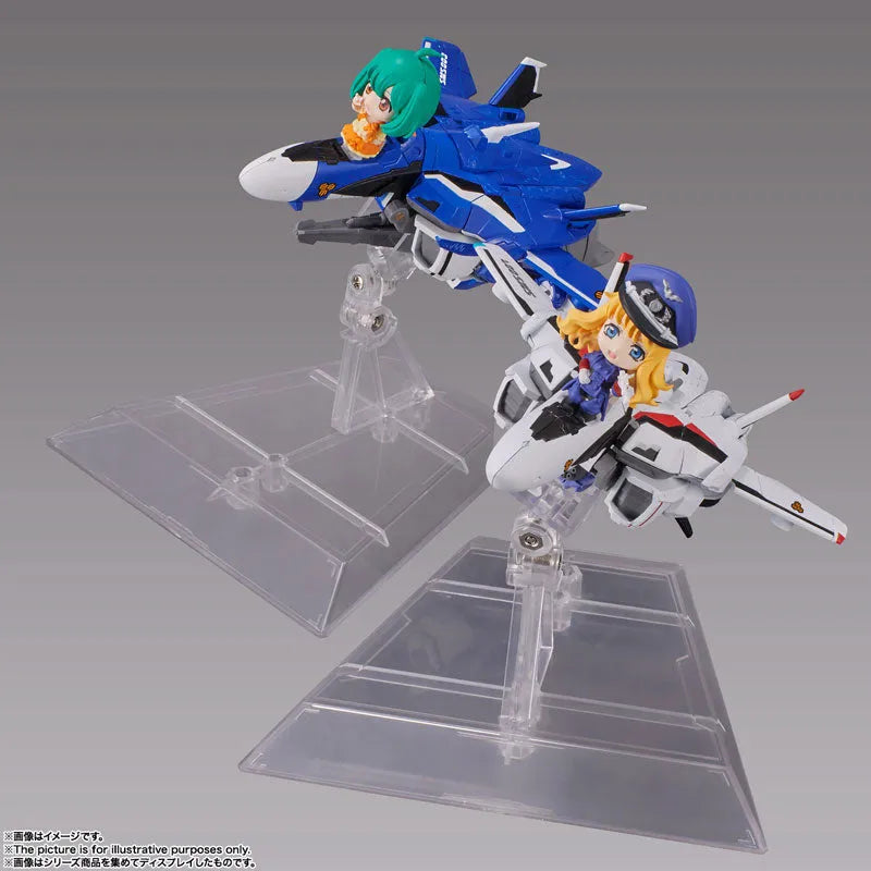 Macross Frontier - Ranka Lee - VF-25G Messiah Valkyrie (Michael Blanc Custom) - Tiny Session - VF-25G Messiah Valkyrie (Michael Use) with Ranka (Bandai Spirits)ㅤ – Bandai Spirits – ActionFigure Brasil