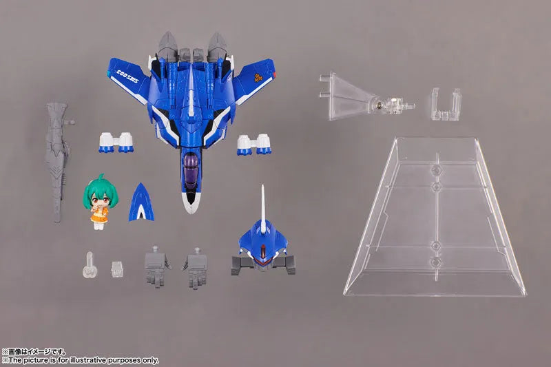 Macross Frontier - Ranka Lee - VF-25G Messiah Valkyrie (Michael Blanc Custom) - Tiny Session - VF-25G Messiah Valkyrie (Michael Use) with Ranka (Bandai Spirits)ㅤ – Bandai Spirits – ActionFigure Brasil