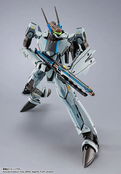 Macross Frontier - Top Gun: Maverick - VF-25 Messiah Valkyrie - DX Chogokin - Top Gun: Maverick Ver. (Bandai Spirits)ㅤ – Bandai Spirits – ActionFigureBrasil — com base expositora