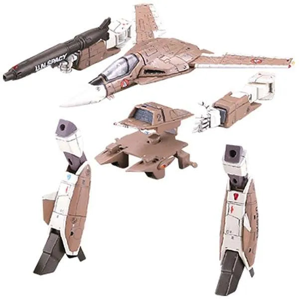 Macross - GiMIX Aircraft Series - Macross Modelers x GiMIX GiMCR06 - VF-1A Mass Production - 1/144 - Gerwalk mode (Takara Tomy, Tomytec)ㅤ – Takara Tomy – ActionFigure Brasil