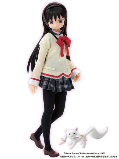 Mahou Shoujo Madoka★Magica - Akemi Homura - Kyuubey - PureNeemo - PureNeemo Characters - 1/6 - School Uniform ver. - 050 (Azone)ㅤ – Azone International – ActionFigureBrasil