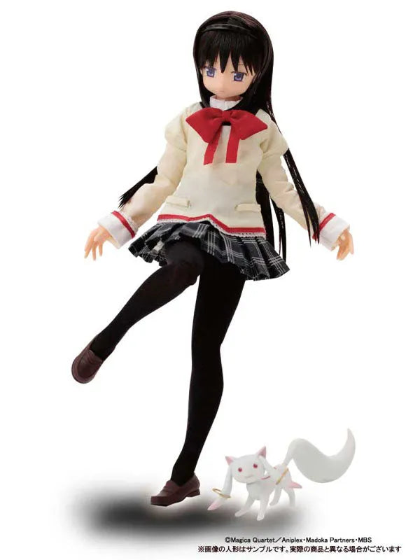 Mahou Shoujo Madoka★Magica - Akemi Homura - Kyuubey - PureNeemo - PureNeemo Characters - 1/6 - School Uniform ver. - 050 (Azone)ㅤ – Azone International – ActionFigureBrasil