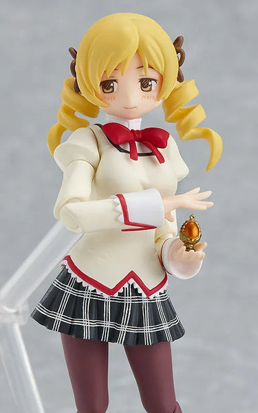 Mahou Shoujo Madoka★Magica - Tomoe Mami - Figma #166 - School Uniform ver. (Max Factory)ㅤ – Max Factory – ActionFigureBrasil — ângulo diferente