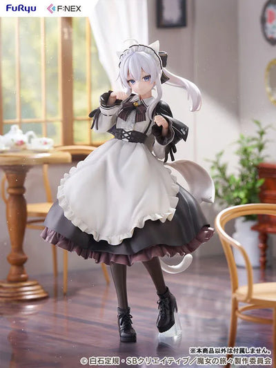 Majo no Tabitabi - Elaina - F:Nex - 1/7 - Cat Ear Cafe Ver. (FuRyu)ㅤ – FuRyu – ActionFigureBrasil — com base expositora