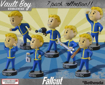 [Mamegyorai Limited Distribution] Fallout 3 - Vault-boy Bobble Head Series 1 Set of 7 Typesㅤ – Puella Magi Madoka Magica – ActionFigureBrasil — iluminação de estúdio