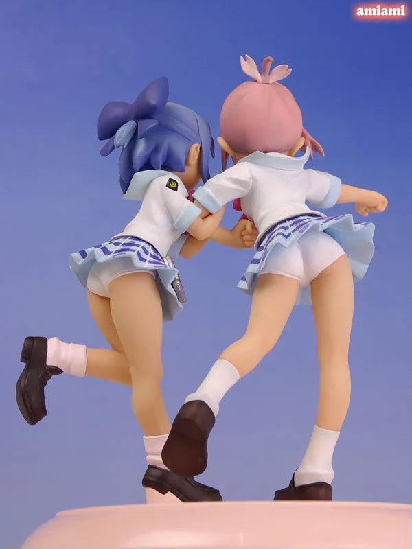 Manabi Straight! - Manami Amamiya & Mika Inamori White School Swimsuit Ver.ㅤ – Puella Magi Madoka Magica – ActionFigureBrasil