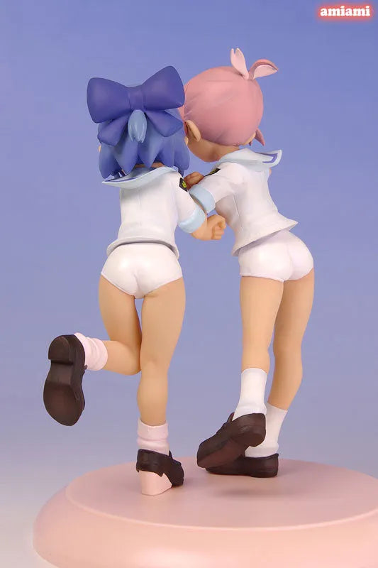 Manabi Straight! - Manami Amamiya & Mika Inamori White School Swimsuit Ver.ㅤ – Puella Magi Madoka Magica – ActionFigureBrasil