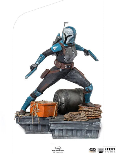 Mandalorian Statue "Battle Diorama Series" 1/10 Bo-Katan Kryzeㅤ – Iron Studios – ActionFigure Brasil