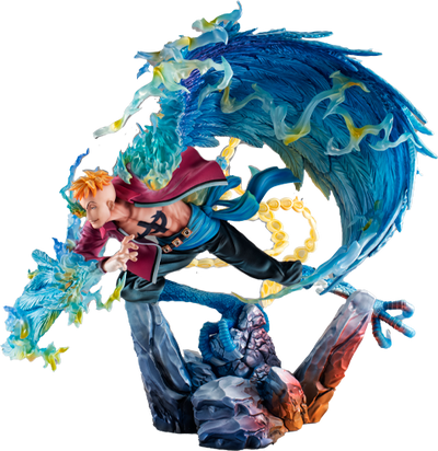 Marco the Phoenix (Leader of the 1st Group of Whitebeard Pirates Version) – MegaHouse – ActionFigure Brasil — detalhe do produto