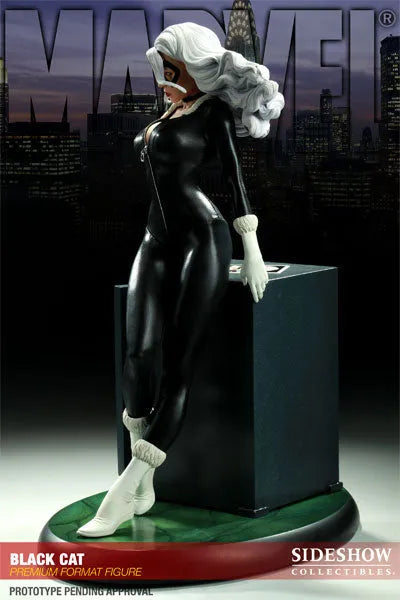 Marvel - 1/4 Scale Premium Figure: Black Catㅤ – Sideshow Collectibles – ActionFigureBrasil — detalhe do produto