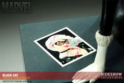 Marvel - 1/4 Scale Premium Figure: Black Catㅤ – Sideshow Collectibles – ActionFigureBrasil — iluminação de estúdio