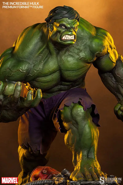 Marvel 1/4 Scale Premium Figure Incredible Hulkㅤ – Sideshow Collectibles – ActionFigure Brasil — ambientada