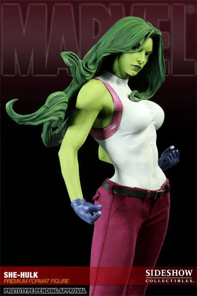 Marvel - 1/4 Scale Premium Figure: She-Hulkㅤ – Sideshow Collectibles – ActionFigure Brasil