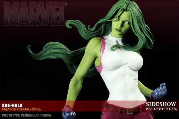 Marvel - 1/4 Scale Premium Figure: She-Hulkㅤ – Sideshow Collectibles – ActionFigure Brasil