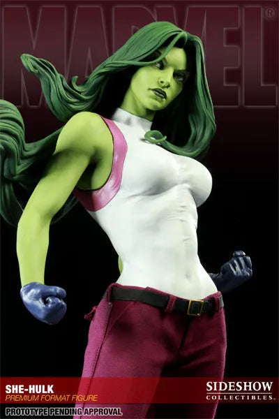Marvel - 1/4 Scale Premium Figure: She-Hulkㅤ – Sideshow Collectibles – ActionFigure Brasil
