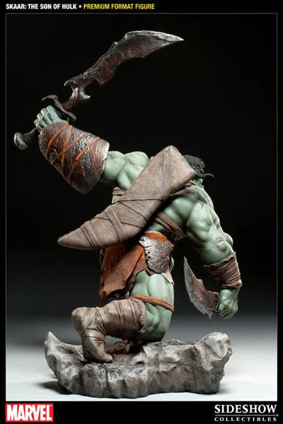 Marvel 1/4 Scale Premium Figure - Skaar Son of Hulkㅤ – Sideshow Collectibles – ActionFigure Brasil — embalagem