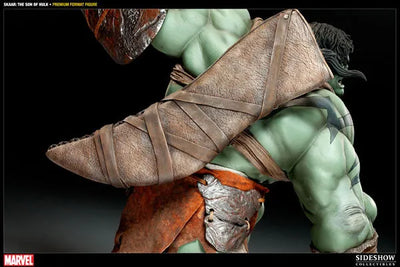 Marvel 1/4 Scale Premium Figure - Skaar Son of Hulkㅤ – Sideshow Collectibles – ActionFigure Brasil — iluminação de estúdio