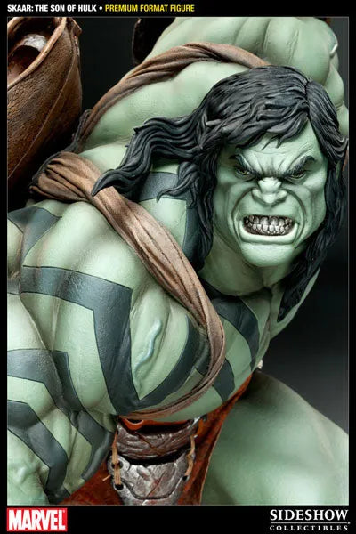 Marvel 1/4 Scale Premium Figure - Skaar Son of Hulkㅤ – Sideshow Collectibles – ActionFigure Brasil — embalagem
