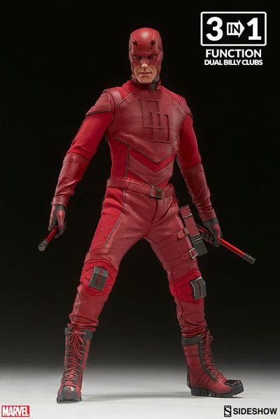 "Marvel Comics" 1/6 Scale Figure SideShow Sixth Scale #004 Daredevilㅤ – Sideshow Collectibles – ActionFigureBrasil — embalagem
